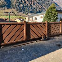 parapetto alluminio con corrimano 