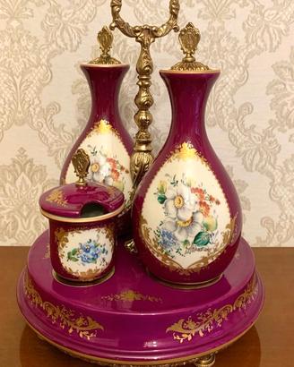 MENAGE DA TAVOLA STILE LIMOGES CON ORO ZECCHINO