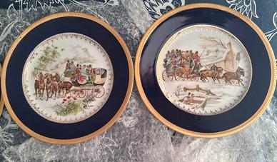 piatti fine '900 cm 24 limoges e oro