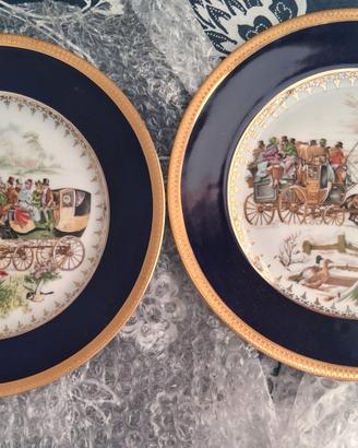 piatti fine '900 cm 24 limoges e oro