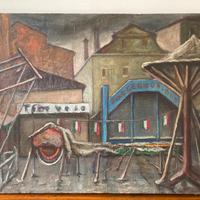 Olio su tela anni ‘40 Giorgio Velenzin