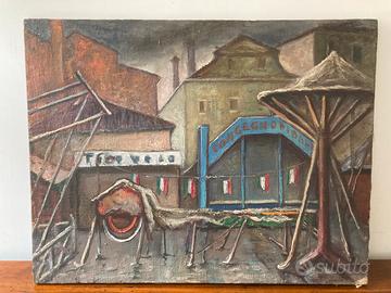 Olio su tela anni ‘40 Giorgio Velenzin