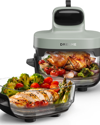 DREAME Tasti friggitrice ad aria in vetro 5 in 1