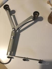 Lampada vintage '60 da stativo a due punti luce