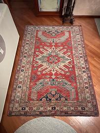 Tappeto pakistano Ersari rosso/oro