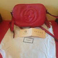 Borsa Gucci soho discobag in pelle rossa