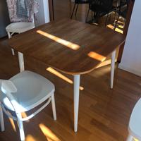 tavolo design danese in legno+ 4 sedie