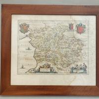 Mappa antica parte dell'Inghilterra, Montgomeria