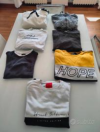 Felpe Uomo Taglie S ed M, Vestibilità simile