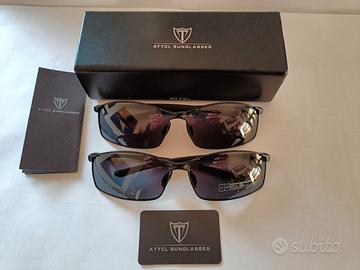 DUE OCCHIALI DA SOLE UNISEX MARCA *ATTCL SUNGLASS