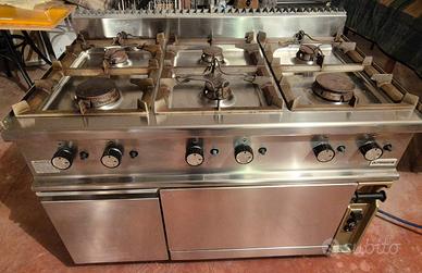 cucina professionale 6 fuochi Alpenninos