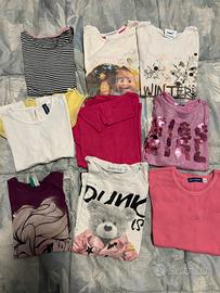 9 magliette inverno bambina