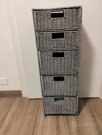 Cassettiera in Vimini