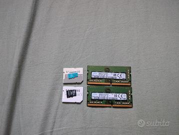 Memorie RAM e schede micro SD