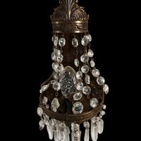 Lampadario e applique  in cristallo