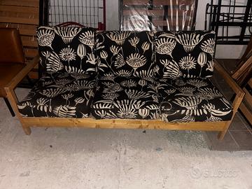 Divano 3 posti IKEA LILLBERG vintage in legno