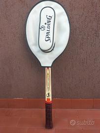 racchetta vintage di legno spalding professional