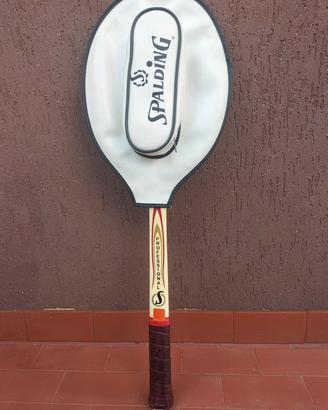 racchetta vintage di legno spalding professional