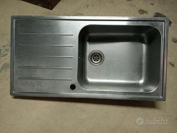 Lavello inox 50x100 con scarico ok casa cucina