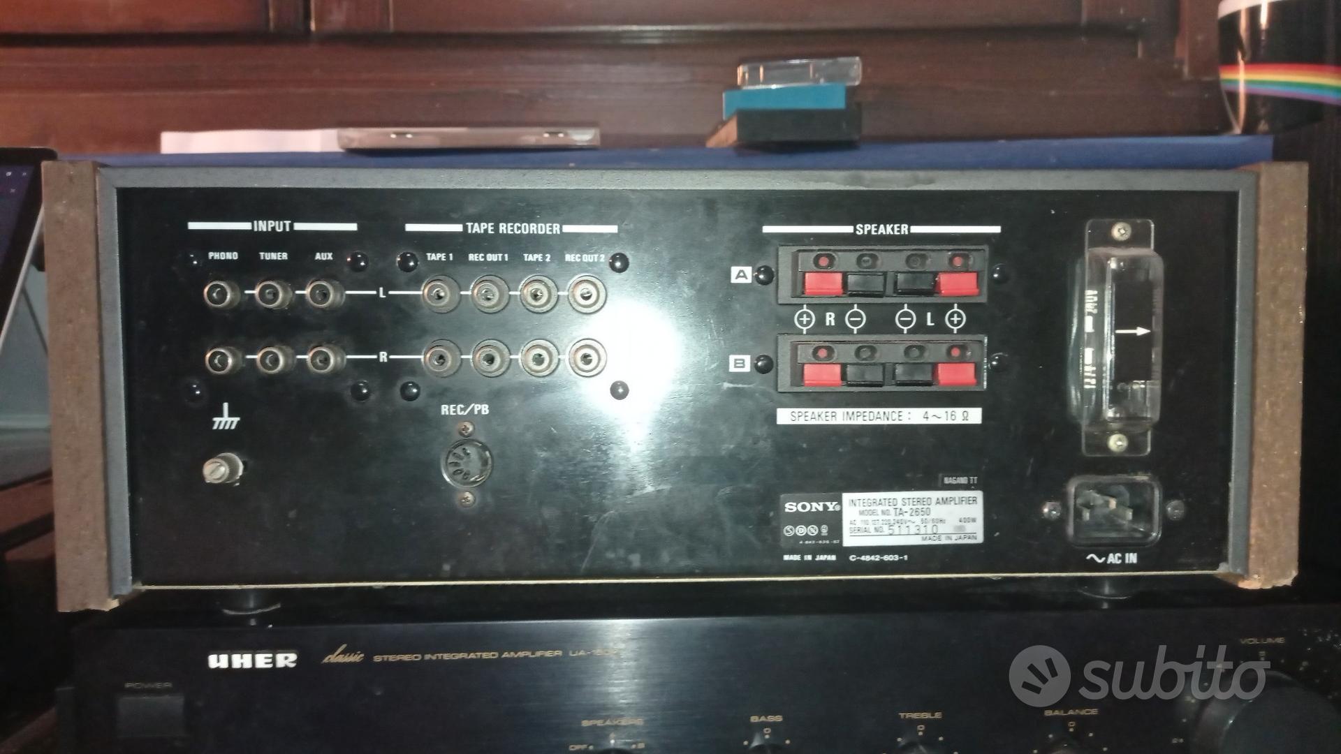 amplificatore sony ta - 2650 43watt - Audio/Video In vendita