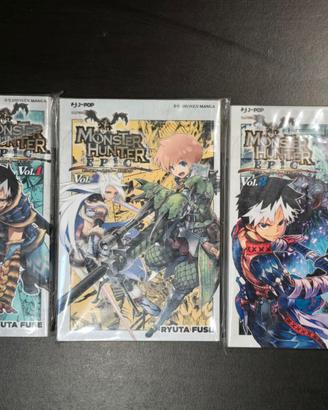 Manga serie completa, Monster Hunter Epic Vol. 1-3