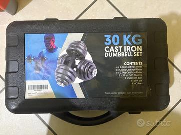 Set Manubri 30 kg Regolabile