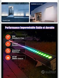 Barra LED RGBCW  potenza 180 w