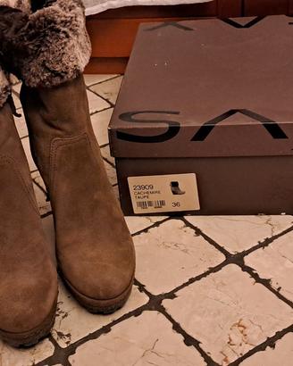 Stivale donna camoscio cashmere tg 36 Sax