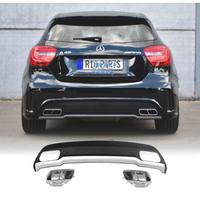 DIFFUSORE MERCEDES CLASSE A W176 12-18 LOOK AMG A4