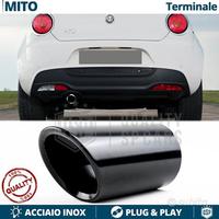 TERMINALE di Scarico per ALFA MITO Tondo Nero