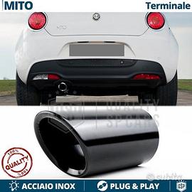 TERMINALE di Scarico per ALFA MITO Tondo Nero