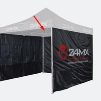 Pareti Gazebo 24MX 3 Pezzi Nere Motocross