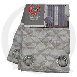 Coppia Tende Diamond Raso Jacquard - Eleganti e Lu