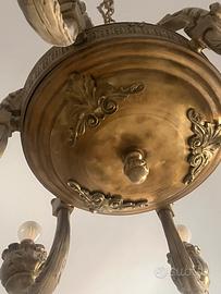 Lampadario in bronzo