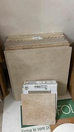 Stock piastrelle grès porcellanato beige 13mq tot