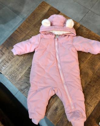 Tutone invernale neonata 12/18 M 80 cm