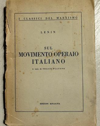 Sul movimento operaio italiano 