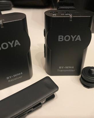 Microfono wireless BOYA BY-WM4 usato pochissimo