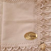 Tris centrini misto lino e seta