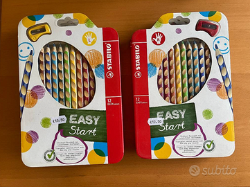 5 confezioni Stabilo Pastelli Easy Start 12pz - (3