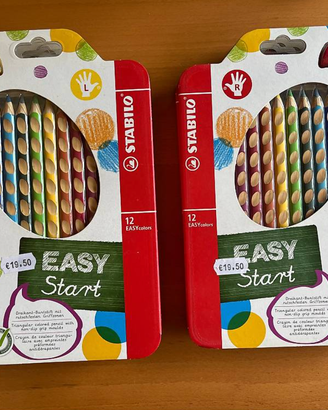 5 confezioni Stabilo Pastelli Easy Start 12pz - (3