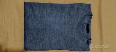 Pullover da uomo in maglia fine, colore grigio