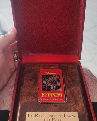 Targa Commemorativa Ferrari  Owners club Lazio 