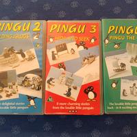 Lotto Pingu VHS Pingu 2, Pingu 3 e Pingu 4
