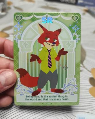 Card carta disney zootropolis Nick Wilde Judy hops