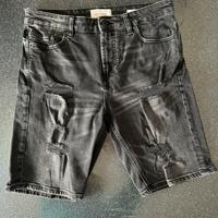 Pantaloni corti jeans neri