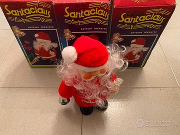 Lotto di 3 Babbi Natale Vintage (Da Testare)