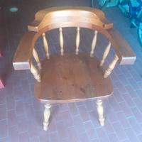 Sedia in legno originale old america style