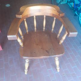 Sedia in legno originale old america style