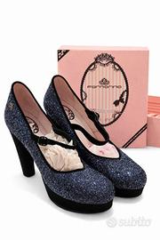 Scarpe FORNARINA glitter con tacco – NUOVE 